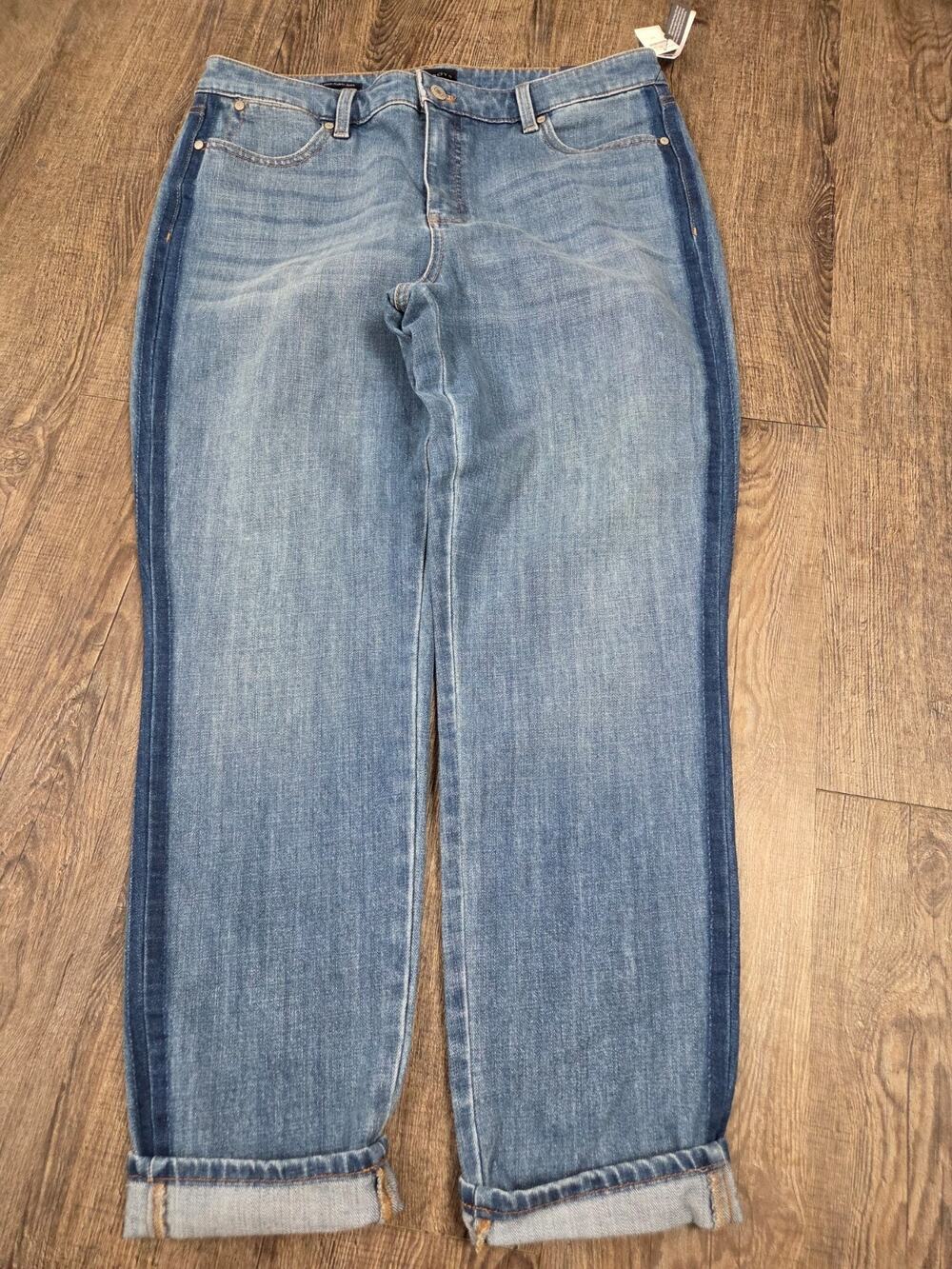 Talbots NWT Slim Ankle Jeans Denim Panama Wash Size 12